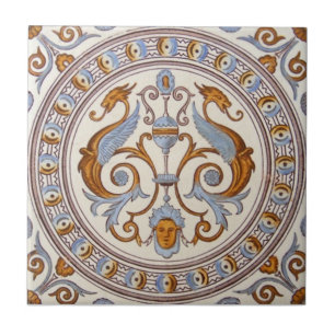 Carreau Antiquité Transferware de la reproduction VT0024