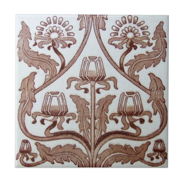 Carreau Antiquité Transferware de la reproduction VT0029 (Devant)