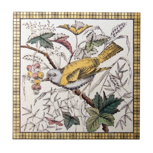 Carreau Antiquité Transferware de la reproduction VT0033 (Devant)