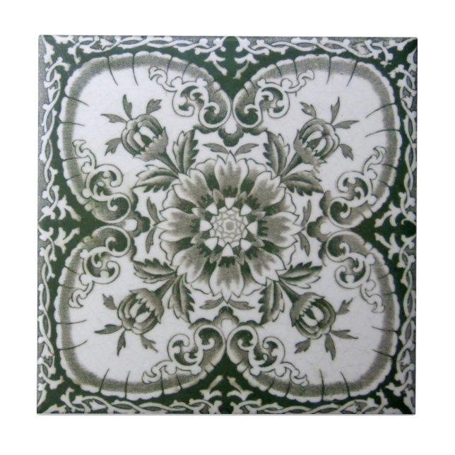 Carreau Antiquité Transferware de la reproduction VT0047 (Devant)