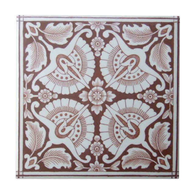 Carreau Antiquité Transferware de la reproduction VT0048 (Devant)