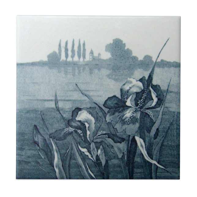 Carreau Antiquité Transferware de la reproduction VT0065 (Devant)