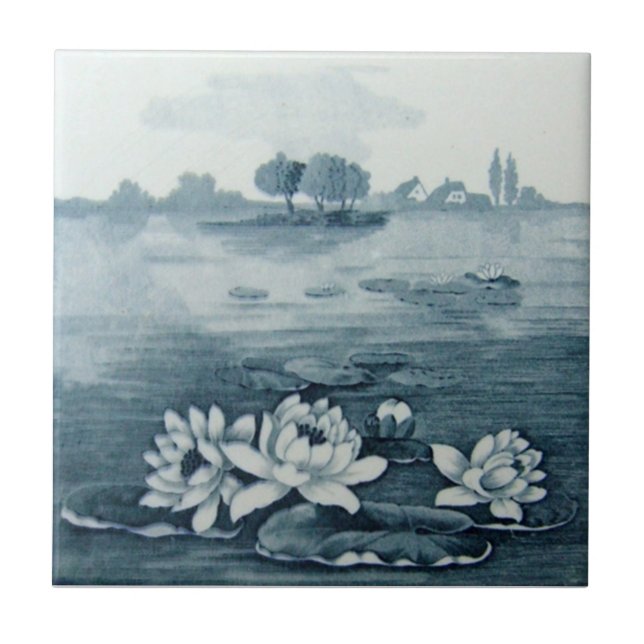 Carreau Antiquité Transferware de la reproduction VT0068 (Devant)