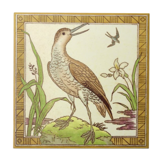 Carreau Antiquité Transferware de la reproduction VT0069 (Devant)