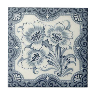 Carreau Antiquité Transferware de la reproduction VT0079