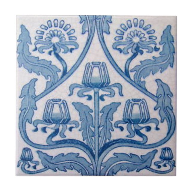 Carreau Antiquité Transferware de la reproduction VT0087 (Devant)