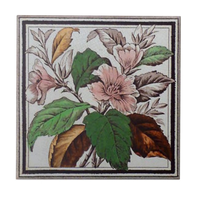 Carreau Antiquité Transferware de la reproduction VT0089 (Devant)