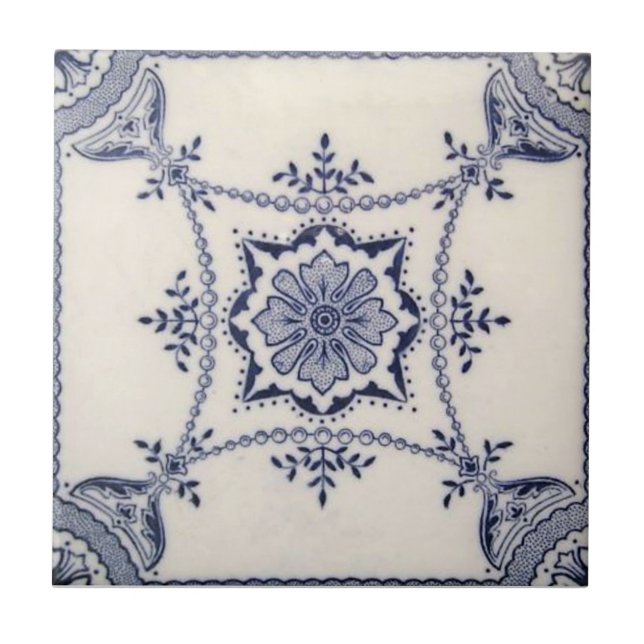 Carreau Antiquité Transferware de la reproduction VT0096 (Devant)