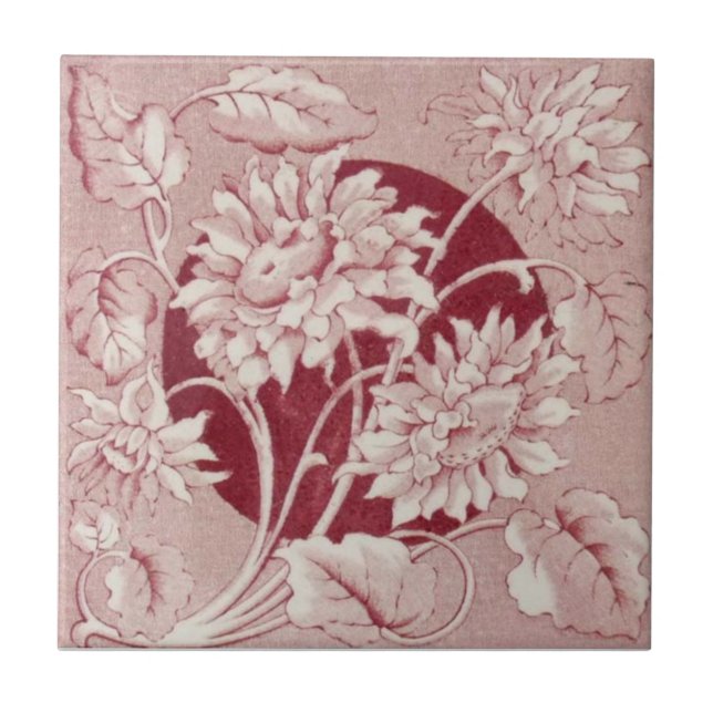 Carreau Antiquité Transferware de la reproduction VT0102 (Devant)