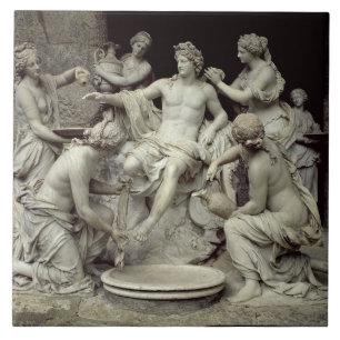 Carreau Apollo a tendu par les nymphes, destinées à la
