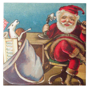 Carreau Appel téléphonique de Père Noël