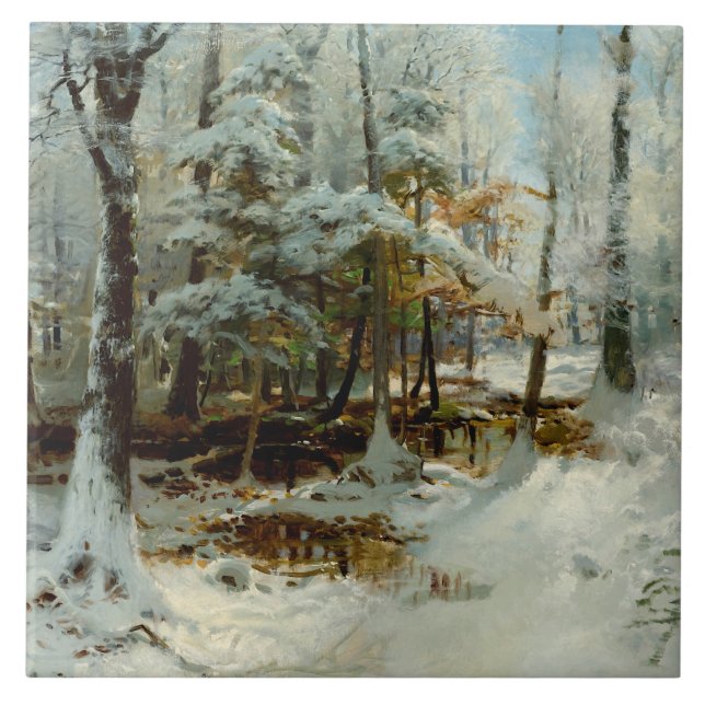 Carreau Après-midi d'hiver calme par William Bliss Baker (Devant)