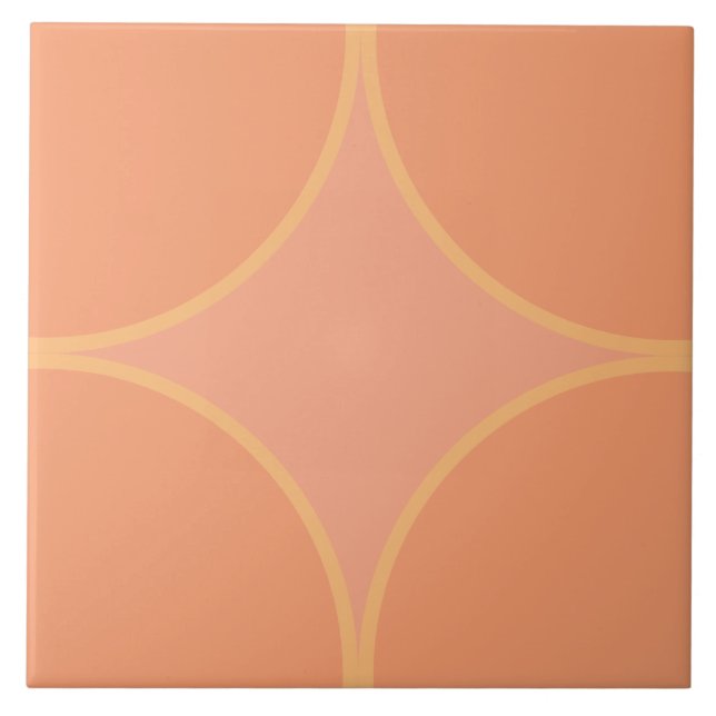 Carreau Apricot orange, Pêche et rond rose (Devant)