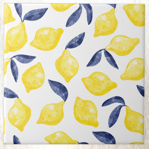 Carreau Aquarelle Citrus Citron Méditerranée