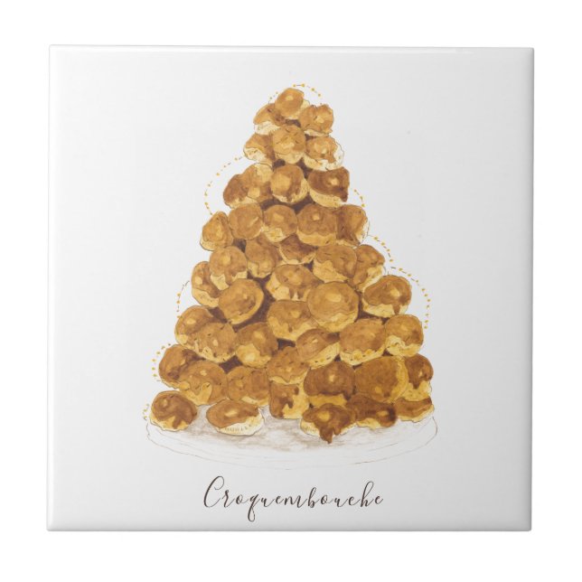Carreau Aquarelle Croquembouche (Devant)