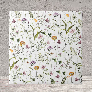 Carreau Aquarelle Fleur sauvage Jardin motifs floraux