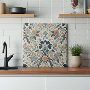 Carreau Aquarelle Floral Elégant Design Printemps