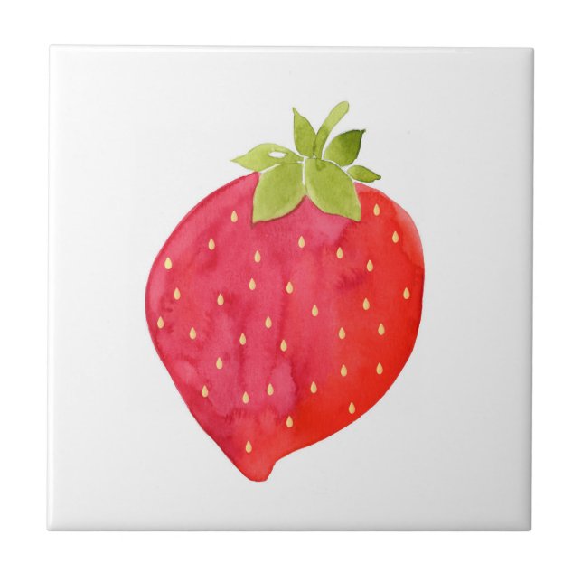 Carreau Aquarelle fraise (Devant)
