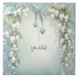 Carreau Aquarelle Lily de la Vallée Carrelage en céramique