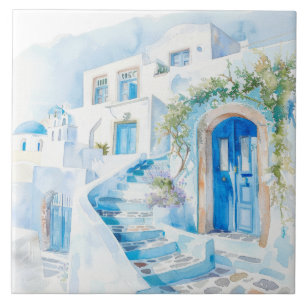 Carreau Aquarelle Méditerranée