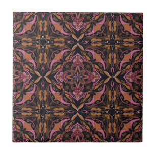 Carreau Aquarelle Noir Azulejo Tile espagnole