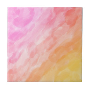 Carreau Aquarelle peinte en pastel