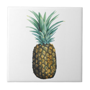 Carreau Aquarelle tropicale à ananas
