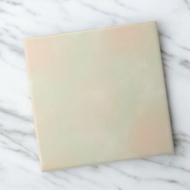 Carreau Aquarelle verte Art Abstrait élégant (Créateur téléchargé)