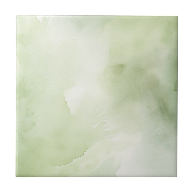 Carreau Aquarelle verte claire Cuisine sanitaire Retirer (Devant)