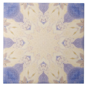 Carreau Aquarelle vintage de sable bleu pourpre No6