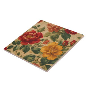 Carreau Aquarelle Vintage Floral Collection tendance