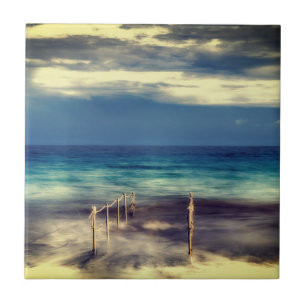 Carreau Aquarelles, plage et mer, ciel
