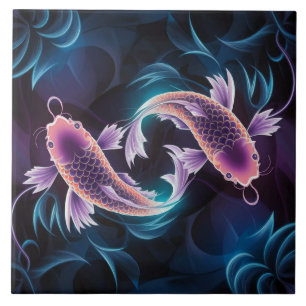 Carreau Aquarium exotique coloré et translucide