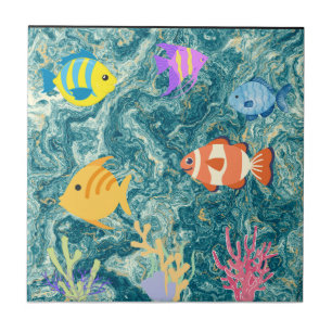 Carreau aquarium tropical