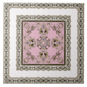 Carreau Arabic antique decorative east ornamental baroque