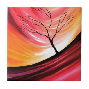 Carreau Arbre Abstrait - Art Moderne