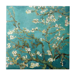 Carreau Arbre d'amande de floraison Van Gogh floral