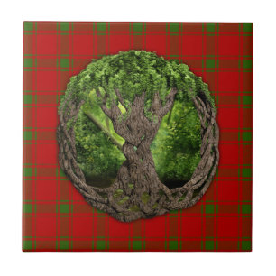 Carreau Arbre de la vie celtique et clan MacDonald de