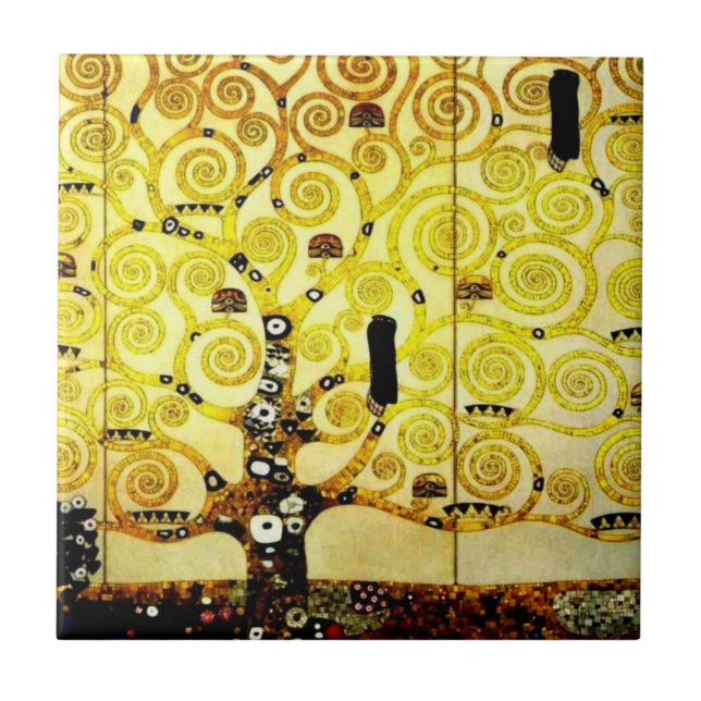 Carreau Arbre de la vie par Gustav Klimt (Devant)