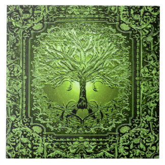 Carreau Arbre vert de la vie Ancien Rustique