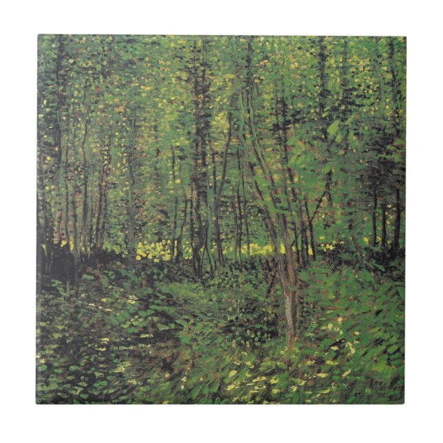 Carreau Arbres et sous-bois par Van Gogh (Devant)