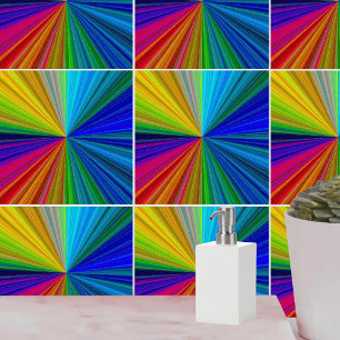 Carreau Arc arc-en-ciel circulaire
