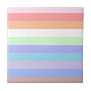 Carreau Arc-en-ciel des couleurs pastel