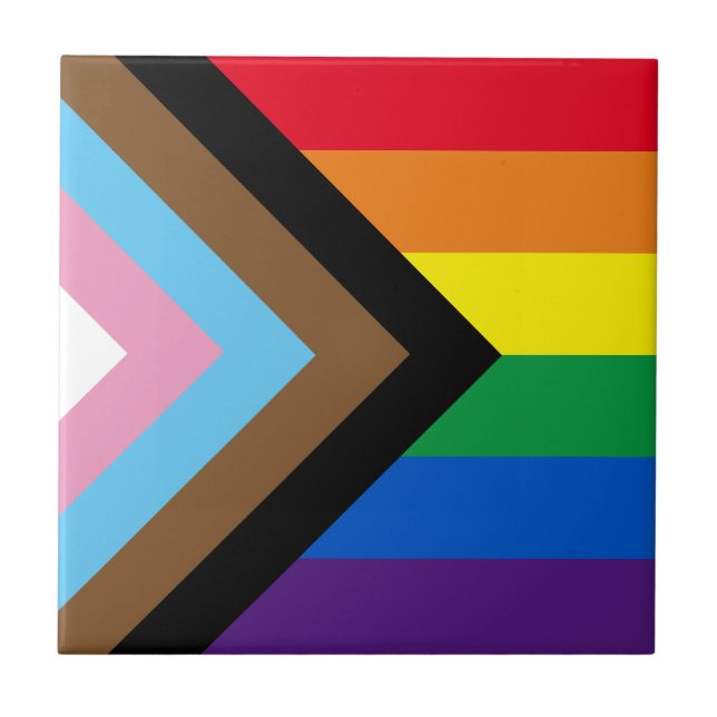 Carreau Arc-en-ciel Lgbtq drapeau de la diversité gay (Devant)