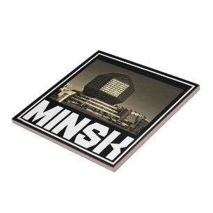 Carreau Architecture de Minsk Biélorussie Cityscape П л и 