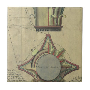 Carreau Architecture vintage, Couronne de capital décorati