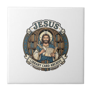 Carreau Archive de carte de bibliothèque Jésus Archive de 