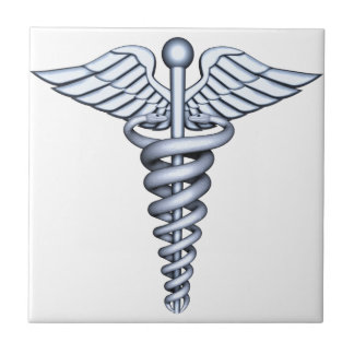 Carreau Argent Médicale de symbole