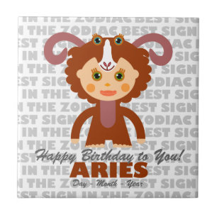 Carreau Aries Joyeux anniversaire
