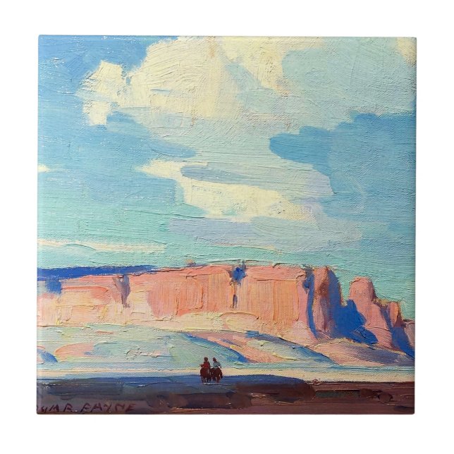 Carreau Arizona Clouds par Edgar Payne (Devant)
